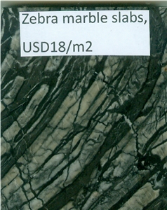 Zebra Marble Tile & Slab China Black Polished Marble Tile & Slab