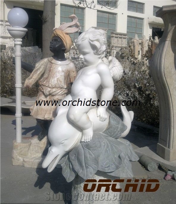 China White Marble Hand-Carved Classical Garden Statues & Sculptures