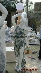 China White Marble Sculptured Classical Garden Natural Statues & Sculptures