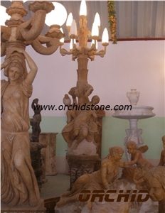 China Yellow Marble Sculptured Classical Garden Statues & Sculptures