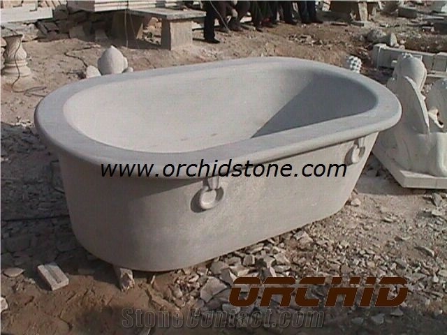 Hand Carved Stone Bathtubs, White Marble Bathtubs