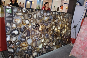 Brazil Brown Agate Translucent Semiprecious Stone Panel,Brown Agate Semiprecious Stone Agate Slabs & Tiles
