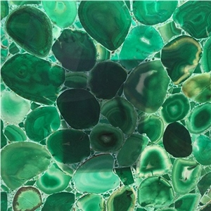 Translucent Green Agate Semiprecious Stone Slabs & Tiles,Green Agate Semi Precious Panel