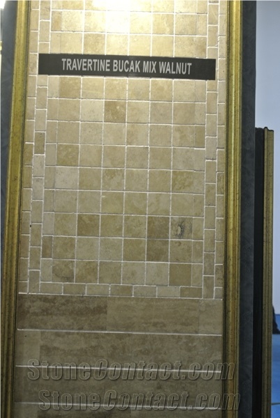 Bucak Silver Travertine Mix Walnut Vein Cut Wall and Floor Tiles