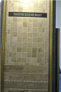 Bucak Silver Travertine Mix Walnut Vein Cut Wall and Floor Tiles