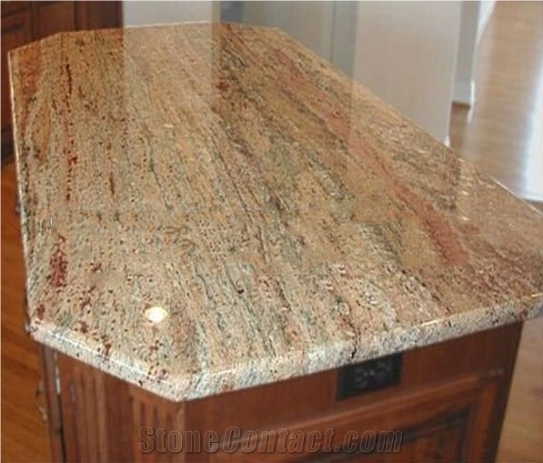 Golden Beach Granite Kitchen Countertops Kitchen Worktops, Yellow Granite Kitchen Countertops