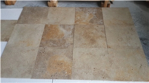 Brushed Finished Travertine Floor Tile & Slabs Price, Turkey Beige Travertine