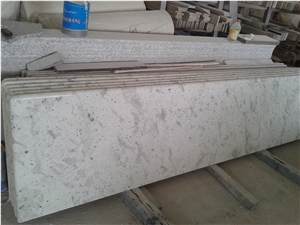 Andromeda White Granite Cut to Size Counter Top for Kitchen, Bar with Bullnose Edge