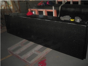 Black Galaxy Granite Kitchen Countertop, Black Granite Kitchen Worktops