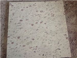 New White Galaxy Polished Slabs Tiles, Indian White Granite with Red Spots