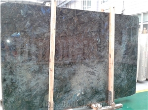 Popular Lemurian Labradorite Blue Granite Polished Slabs, & Tiles, Madagascar Granite with Blue Sparking Spots, Polished Natural Building Stone Flooring,Feature Wall,Interior Paving,Clading,Decoration