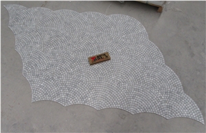 Shell Mosaic Tile Carrara White Marble Shell Mosaic