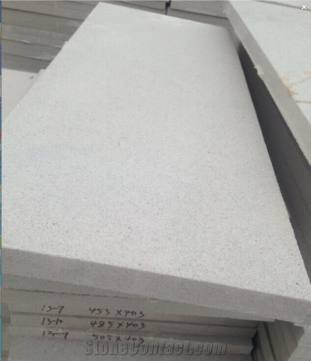 White Sandstone Tile Slab Honed, China White Sandstone