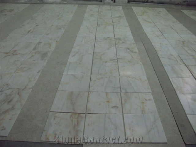 Calacatta Yellow Marble Tiles, Turkey White Marble Tiles & Slabs