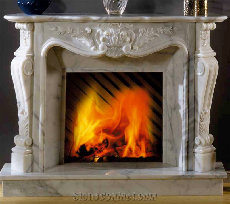White Marble Versailles Fireplace Arriaga Collection