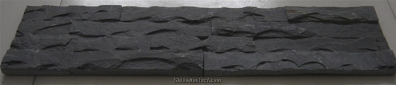 Black Wall Cladding,Stone Wall Decor,Cheap Price Walling Stone Tiles,Thin Stone Veneer,Buliding Pillars Stone Veneer