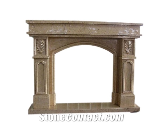 Brown Marble Fireplace Design Idea,China High Quality Hot Sale Cheap Beige Fireplace Decorating,Inside Home Marble Fireplace