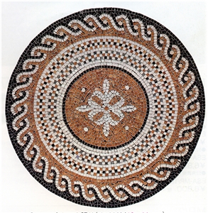 Brown Mosaic Pattern,Granite Mosaic Medallions,Floor Covering Pattern Tile