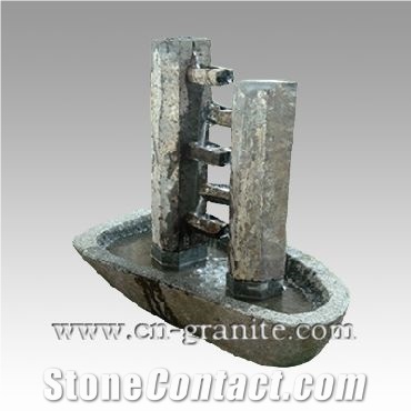 China Grey Natural Granite Fountain Design,For Garden Decoration,Landscaping Stones,Wholesaler-Xiamen Songjia