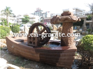China Natural Granite Fountain,For Garden Fountain Design,Landscaping Stone Fountain,Wholesaler-Xiamen Songjia