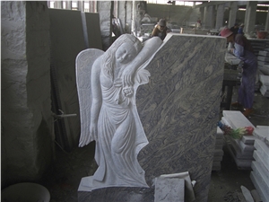 Germany High Quality Tombstone&Monuments,Angle Single Engraved Tombstone Design,Germany Angle Engraved Style