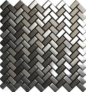 Grey + Black Granite Linear Strips Mosaic,Golden Mosaic,Hot Sale Cheap Mosaic,Floor Mosaic Grey + Black Mosaic
