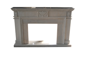 Home Decoration Stone,White Marble Fireplace,White Fireplace Decorating Stone,High Quality Cheap Fireplace