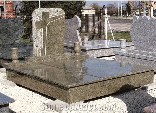 Hungary Tombstone,Cheap Western Style Tombstone,Double Gravestone,Engraved Monuments,Pilished Cemetery Monuments