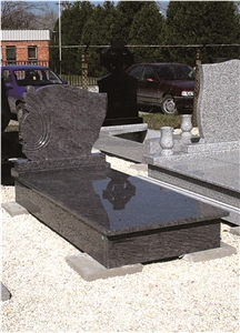 Hungary Tombstone Design,Polished Black Upright Monuments,Western Style Tombstone,Single Tombstone Cheap Price