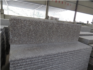 Polished Granite Pink G664,Tread Slab with Full Bullnose,Polished Steps with Strong Wooden Crate