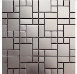Polished Grey Manmade Stone Mosaic,Mosaic Pattern,Wall Covering Tiles