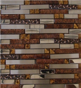 Polished Mosaic,Chinese Cheap Flooring Mosaic Tiles,Red Brick Mosaic,Hot Sale Walling Mosaic Tiles Home Decoration Pattern Mosaic