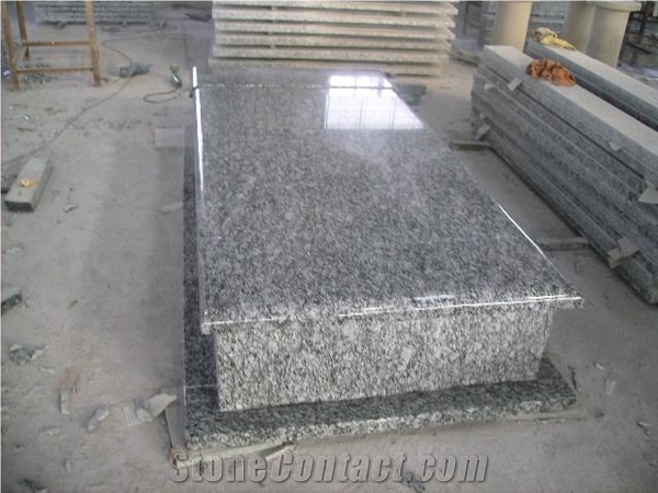 Tombstone&&Monuments,Polished Poland Style Grey Monuments,Single Tombstone High Quality