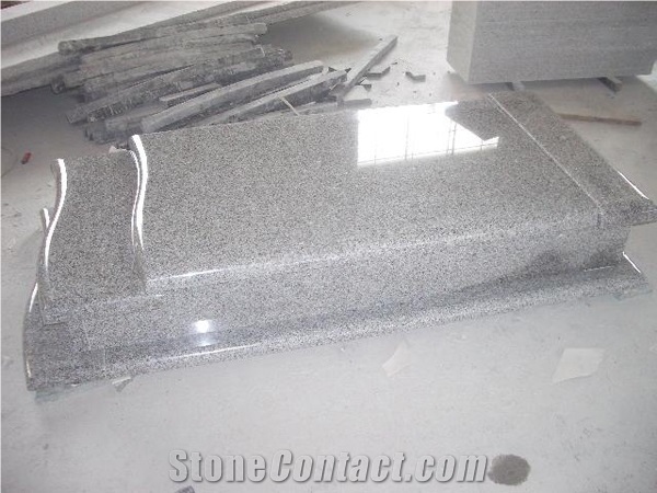 Tombstone&&Monuments,Polished Poland Style Grey Monuments,Single Tombstone High Quality