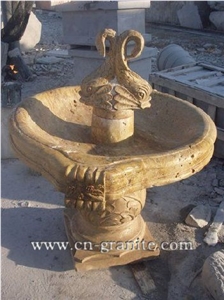 Yellow Beige Fountains,Sculptured Fountains,Chinese High Quality Floating Ball Watering Fountain Feature