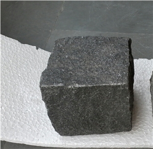 Black Granite Cobble Stone, Black Granite Cube Stones