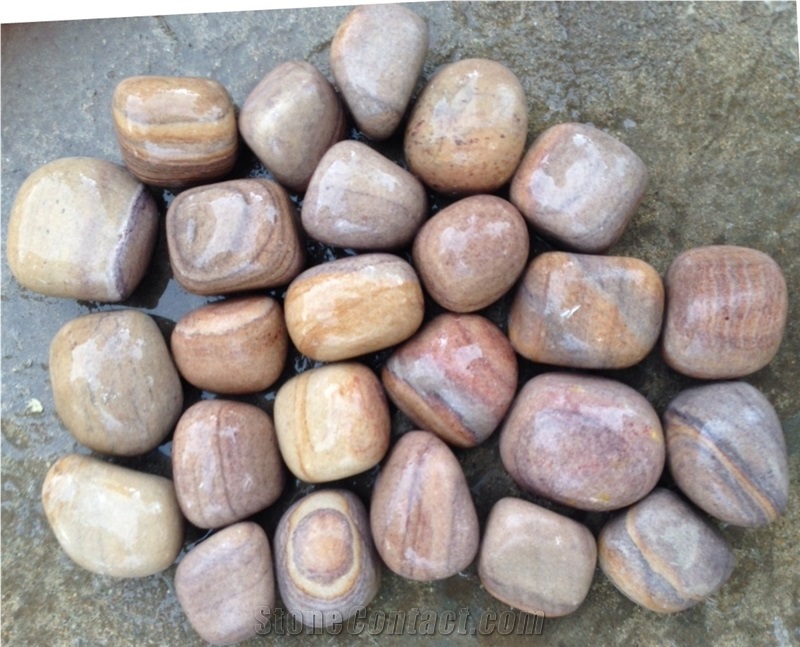 Rainbow Sandstone Pebbles, Indian Rainbow Sandstone Pebble Stones -  StoneContact.com