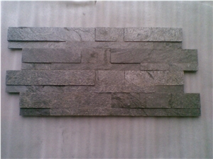Silver Grey Quartzite Ledge Stone, Slate Wall Panels