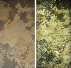 Translucent Stone Veneer Indian Autumn Rustic Slate, Atutumn Rustique Slate Veneer