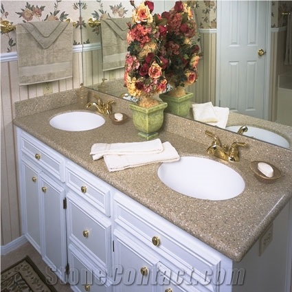 China Multi Color Quartz Stone Surfaces Countertops and Vanity Tops with High Gloss and Hardness