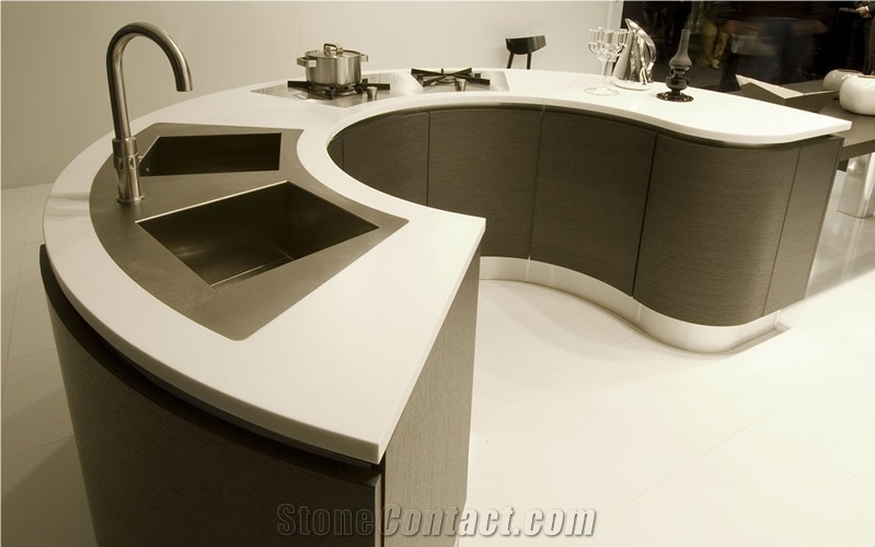 Outstanding Pollution-Resistance,Natural Beauty,Top Quality Man-Made Quartz Stone Kitchen Countertop and Table Top