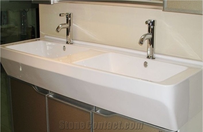 Bathroom Double Crystallina Classic Marble Wash Basin