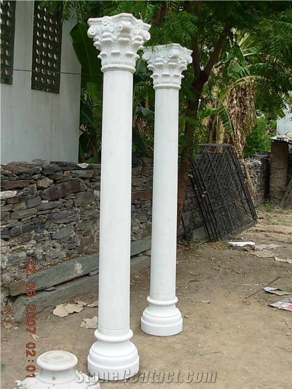 White Marble Columns