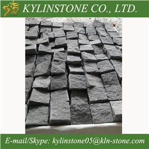 G654 Granite Cobble Stones, Black Granite Paving Stone