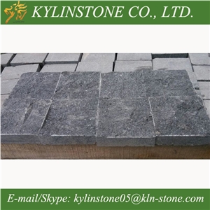 G684 Cheap Granite Paving Stones, Black Granite Cube Stones