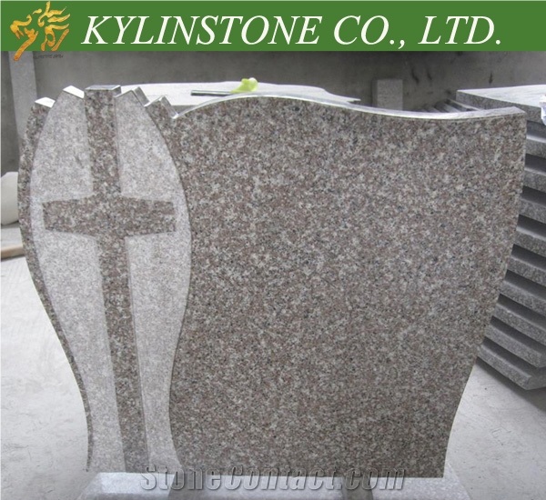 Good Price China G664 Granite Headstone, Luoyuan Red Granite Headstone for Sale, Violet Luoyuan Red Granite Monument & Tombstone