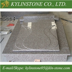 Hot-Selling G664 Granite Single Monument, China Competitive-Price Granite Tombstones