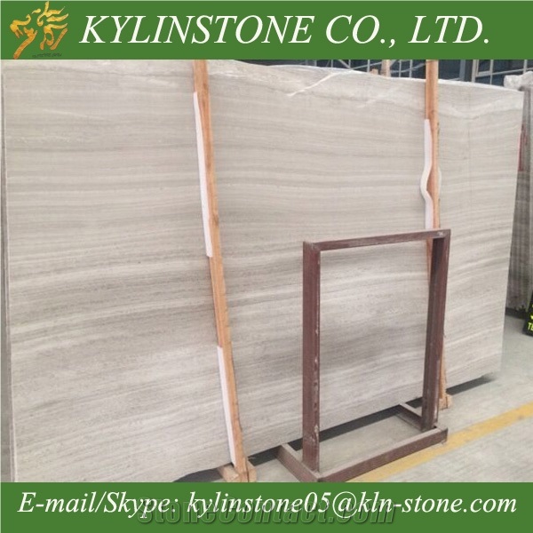 White Wood Vein Marble Slabs, Wooden Vein Marble Slabs and Tiles