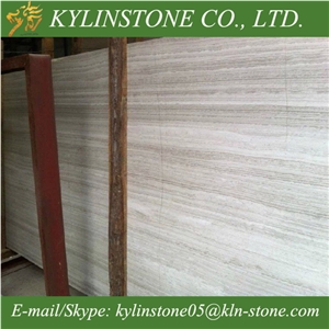 White Wood Vein Marble Slabs, Wooden Vein Marble Slabs and Tiles