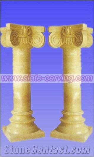 Beige Marble Columns